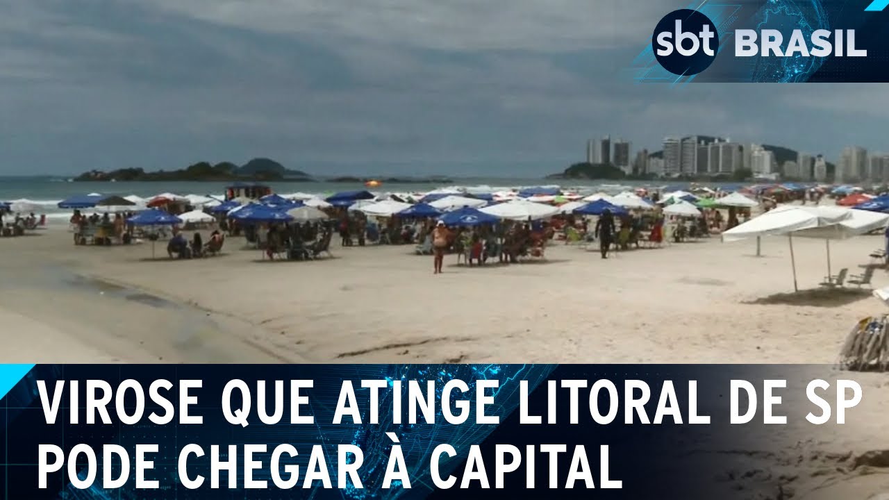 Surto de virose que atinge cidades do litoral pode chegar à capital paulista | SBT Brasil (07/01/25)