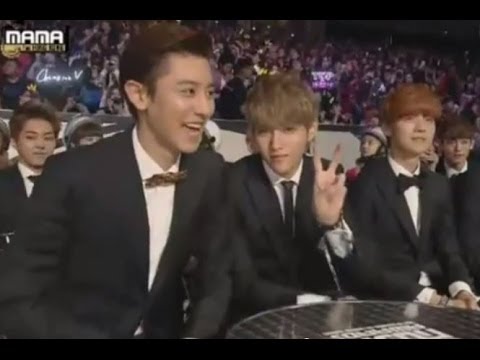 131122 MAMA- #1 EXO CHANYEOL KRIS Reaction cut