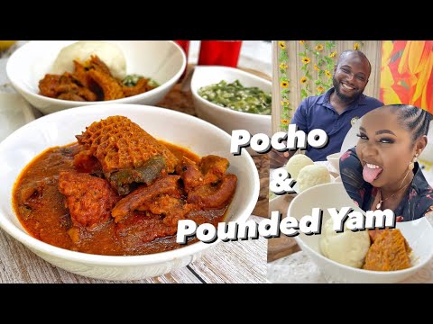 How to make Pocho and Pounded Yam | Benue recipe you will Love #youtubeblack #nigeriansoup