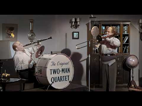 Joe Besser -  Three Stooges  - Guns A Poppin (1958 Colorized) -  The Original Two Man Quartet
