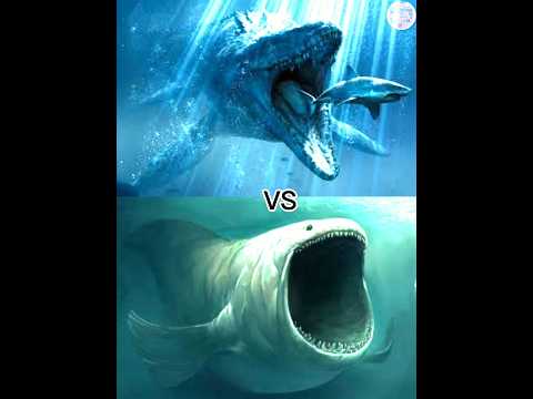 the bloop vs mosasaurus=ningen=worm=hippocampus #shorts #viral #monster #music #the 💥