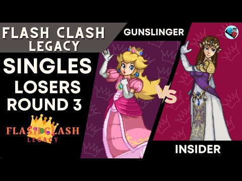 Flash Clash Legacy: Losers Round 3 - Gunslinger (Peach, ZSS) vs Insider (Zelda)