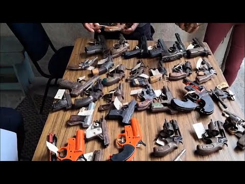 Police destroy 271 illegal firearms