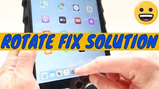 iPad Rotate Problem & Fix Stuck Orientation Issue on iPad / iPhone