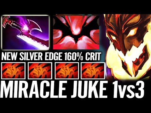 🔥 MIRACLE 1vs3 Master JUKE - Shadow Friend MID New Silver Edge 160% CRIT WTF 7.30 Dota 2 Pro