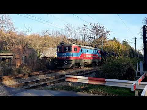 Grup Feroviar Roman EC 155 hauling empty car transporting Laaers near Pasarea [November, 2020]