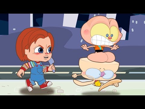 Mongo and Drongo vs. Chucky the Evil Toy - Cartoon