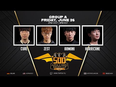 Zest 주성욱P vs Hurricane 남기웅P - AlphaX 500DJ ESPORT CUP GROUP A LOSER MATCH 200626 【스타2,SC2】
