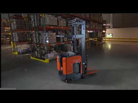 Reach Truck in Action   cropped