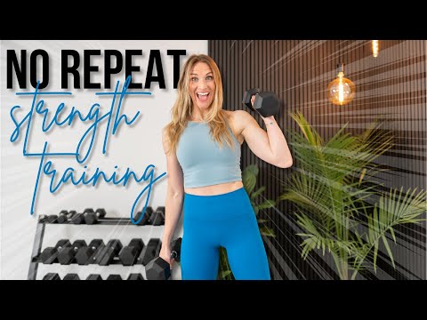 30 minute NO REPEAT Full Body Strength Training