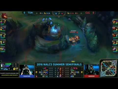 TSM vs CLG Game 1 Summer Semifinals Playoffs EU LCS 2016 | Team Solomid vs Counter Logic Gaming