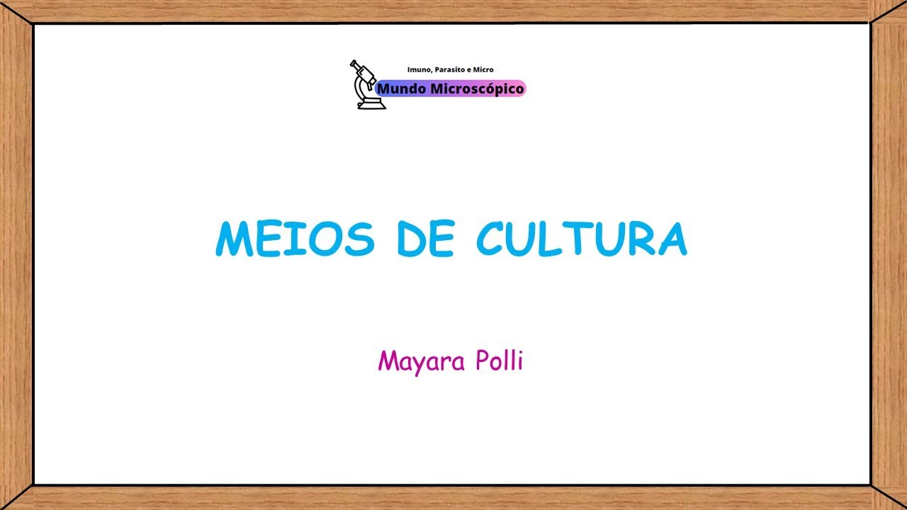 Meios de Cultura Bacterianos