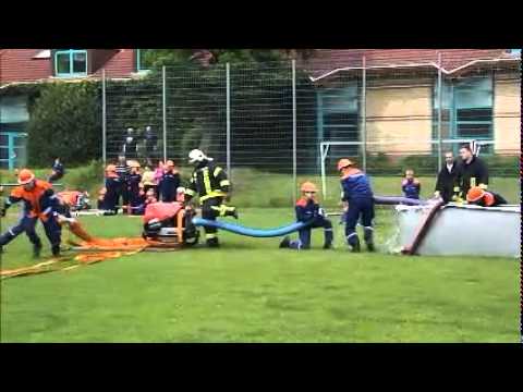 Feuerwehr Warin - Jugendfeuerwehr - Amtsausscheid - Löschangriff nass