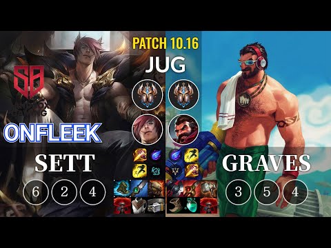 SB OnFleek Sett vs Graves Jungle - KR Patch 10.16