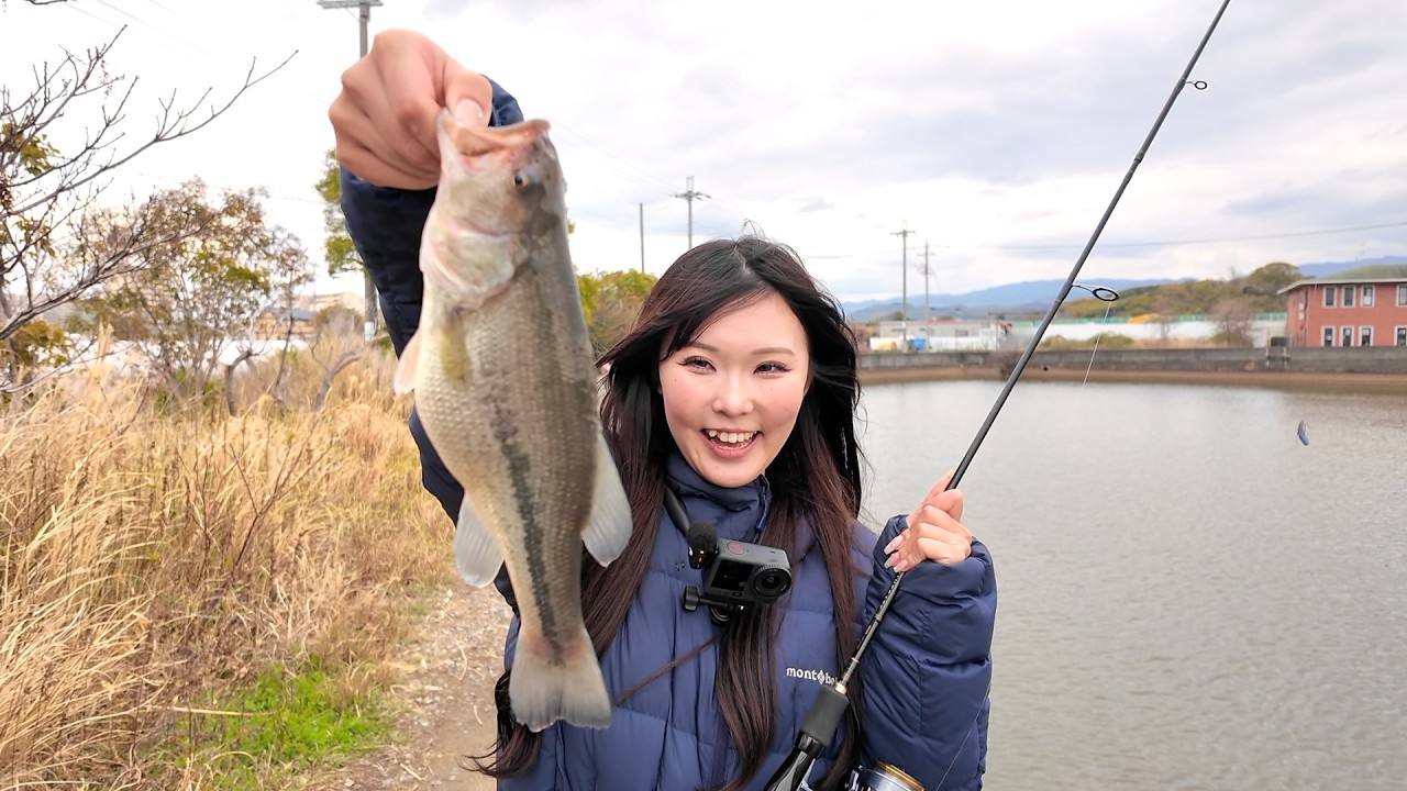 るあ＆ななせがゆく！大阪でバス釣り！