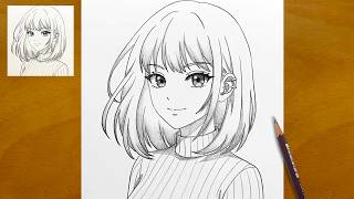 How to Draw a Cute Anime Girl | Step by Step Pencil Sketch