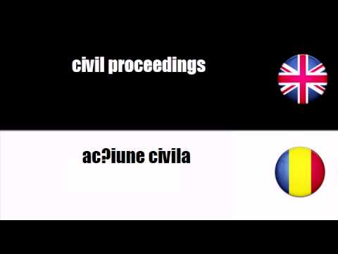 LEARN ROMANIAN WORDS - associated action for damages