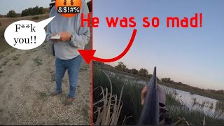 Crazy old man harasses hunters on their own land (Game Warden called)