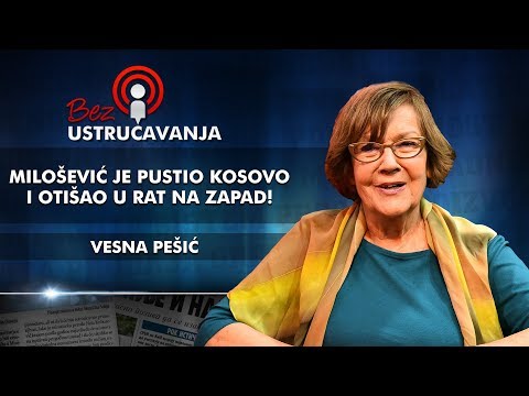 Vesna Pešić - Milošević je pustio Kosovo i otišao u rat na zapad!
