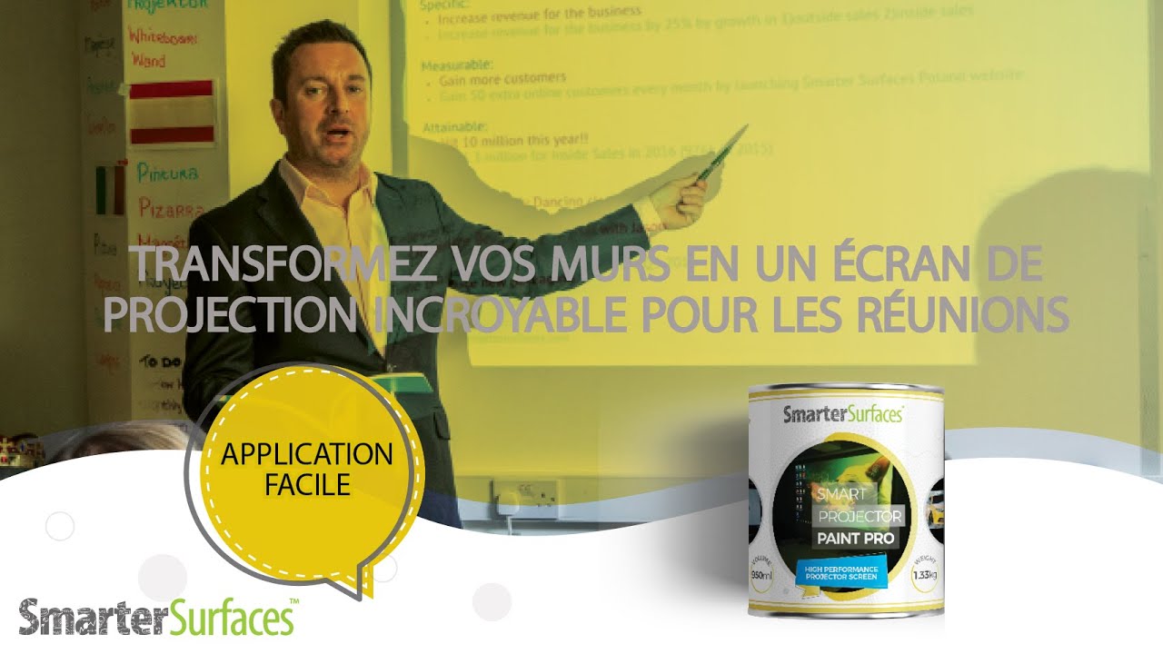 Peinture pour écran de projecteur | Éliminer les écrans encombrants