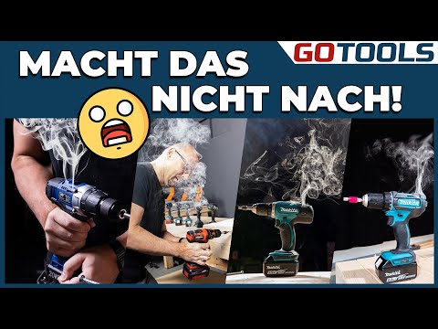 Akkuschrauber gehen in Rauch auf? Bosch Makita Parkside Einhell Scheppach im Test. Schutzabschalter?