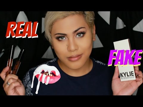 REAL vs FAKE Kylie Matte Lip Kit - How to avoid buying a Fake | ThePopHeir | Comparison