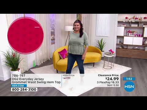 DG2 by Diane Gilman Everyday Jersey Grommet Waist Swing ...