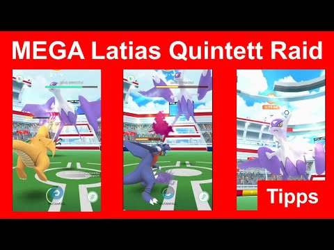 Mega Latias Raid Quintett gewinnen. Wie man Mega Latias zu fünft besiegt - Pokemon GO Deutsch 345