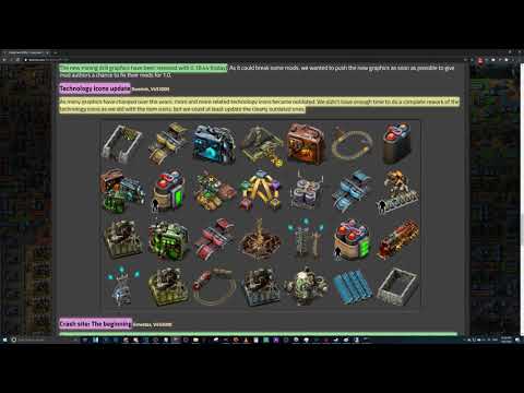 Factorio Friday Facts #359 - Crash site & The beginning (1.0 Mods)