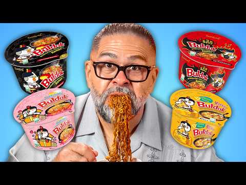 Mexican Dads Try to Eat EVERY Buldak Flavor