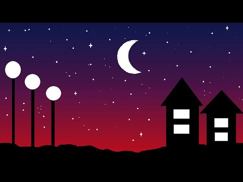 How to draw moonlight drawing in ms paint || moonlight drawing || microsoft paint || ms paint