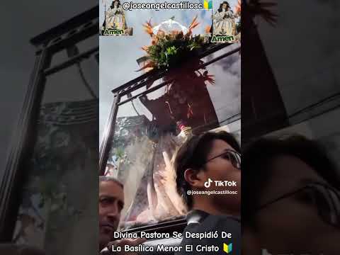 #fe Divina Pastora se despidió de la basílica el Cristo 🔰#shorts