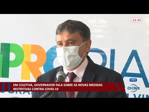 Governador do Piauí fala sobre novas medidas contra o Covid-19 em entrevista coletiva 25 03 2021