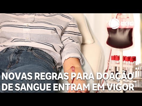 Novas regras para doação de sangue entram em vigor