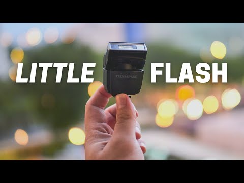 This Mini Flash Is Genius! Olympus FL-LM3 Bounced Flash Capable