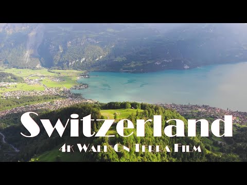 Flying Above the Swiss Alps - A Mesmerizing Drone Video in 4K |With Relaxing Music