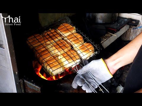 Butter Toast | Kanom Pang Noei Si Phraya | Thai Street Food