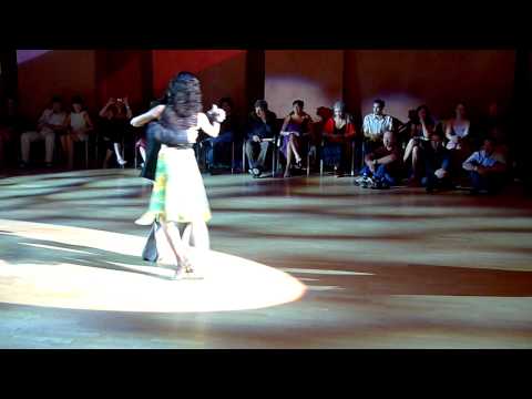  Maria Mondino  and  Ismael Ludman  are  dancing  to  the  milonga  "  Yo Soy De San Telmo  "