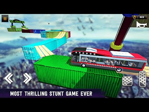 crazy bus stunt driving simulator-impossible drive 2023 android gameplay