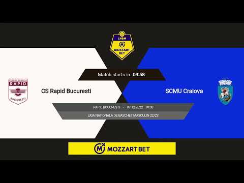LNBM MOZZART 2022-2023: Rapid București - SCM Universitatea Craiova