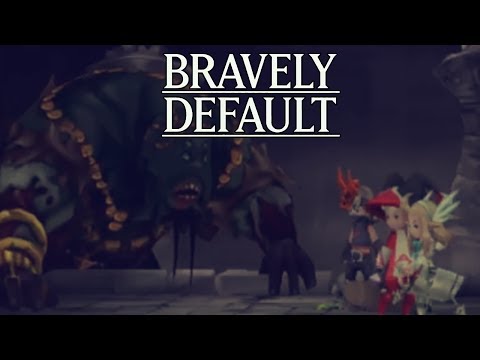 Let's Play Bravely Default Part 64 Earth Crystal Gigas Lich Boss Battle - Gameplay Walkthrough