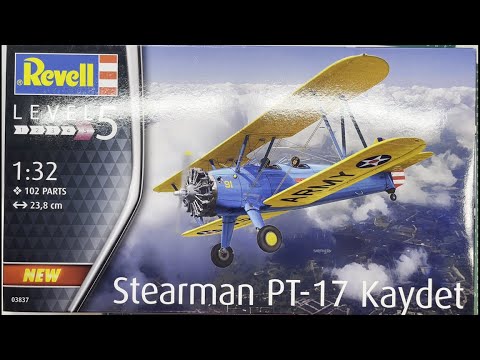 Revell Stearman PT-17 Kaydet 1/32 Scale Model Aircraft
