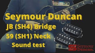 Video thumbnail for Seymour Duncan JB/59 Combo (sound test) - Rhythm and Lead by Euclides Silva