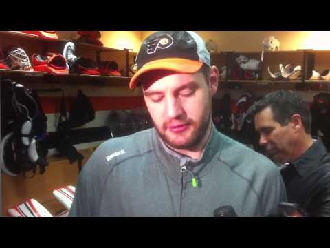 Flyers defenseman Andrej Meszaros