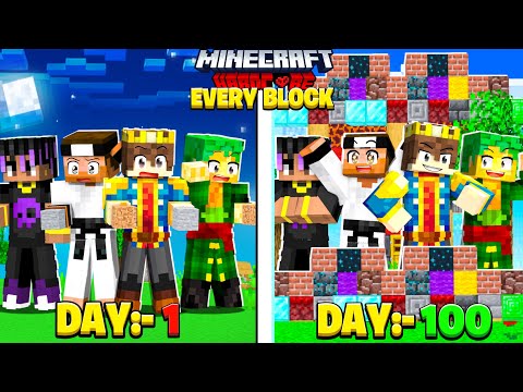 Insane Finale: 100 Days Collecting Every Block in Hardcore! 😱