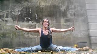 The Violet Fire - Baton Splits Workout with Danzig (repost)