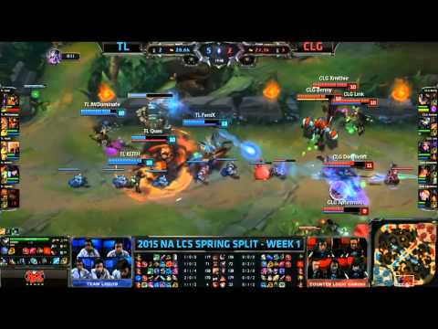 Epic Plays by aphromoo Blitzcrank and Fenix Azir - TL vs CLG Game 1 (NA LCS Spring 2015)