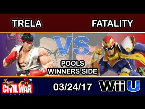 2GGC: Civil War - Trela (Ryu) Vs. FS | Fatality (Captain Falcon) Pools Winners Side - Smash Wii U