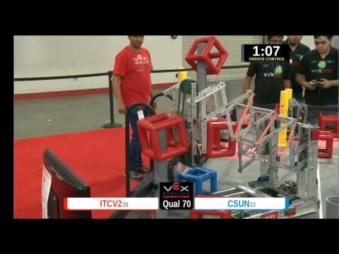 2015 VEXU Q70 - ITCV2 vs CSUN - 59 to 27-Division Div-VEX U-VEX Worlds 2015