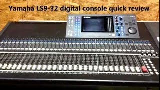 Video thumbnail for Yamaha LS9-32 digital mixing board sound console panel features review by Sammy Bones